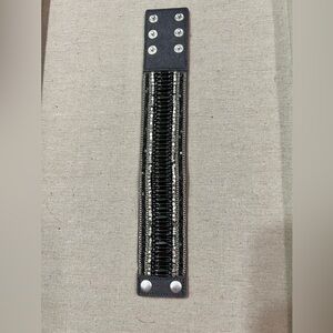 Stella & Dot Snap Cuff Mixed Metal Bracelet